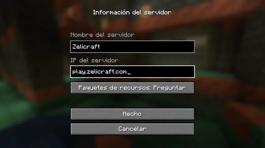 Dirección del Servidor
